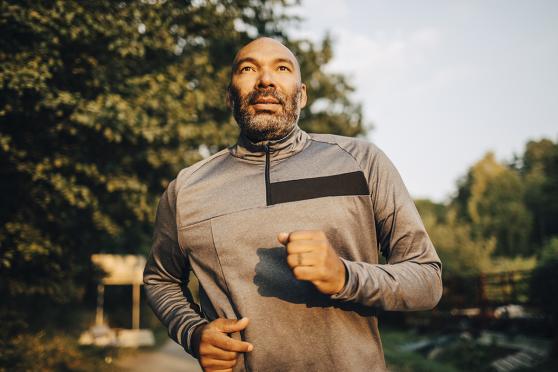 Man jogging