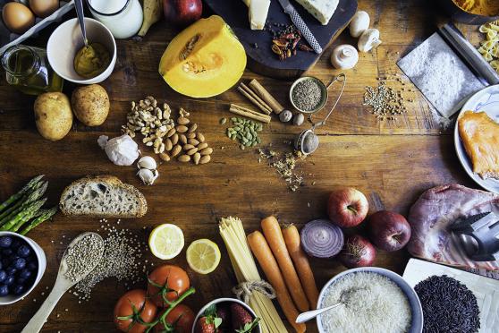A table full of food